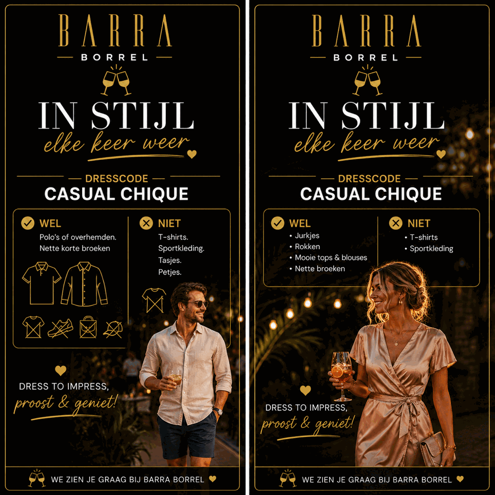 Barra Borrel - dresscode casual chique